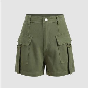 Cider Khaki/Olive Green Utility/Cargo Shorts